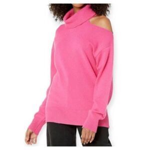THE DROP JOSEPHINE PINK CUTOUT SWEATER SZ.L NWT.